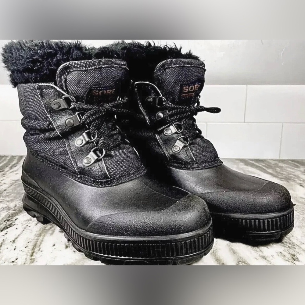 Size 6 - Sorel Kaufman Canada Women’s Insulated Winter Snow Boots. Felt Lined